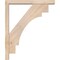 Ekena Millwork Merced Block Smooth Bracket w/ Offset Brace, Douglas Fir, 3 1/2"W x 20"D x 24"H BKT0402X20X24MRC05SDF - alternate 3